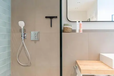 Ein Badezimmer in der Unterkunft Ferienhaus SURF COAST - Haffkrug