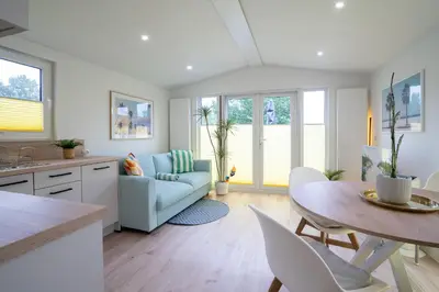 TV/Unterhaltungsangebot in der Unterkunft Ostseecamp Ferienhaus 