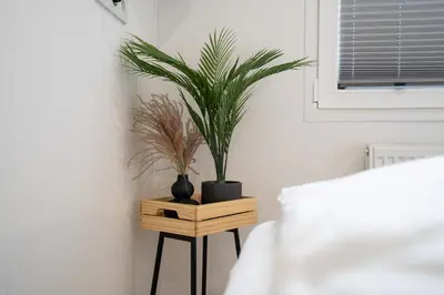 Ein Bett oder Betten in einem Zimmer der Unterkunft Ostseecamp 