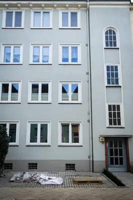Das Gebäude in dem sich die Ferienwohnung befindet