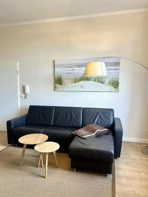 Ein Sitzbereich in der Unterkunft Apartment Traveblick