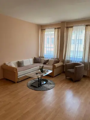 Ein Sitzbereich in der Unterkunft Innenstadt Lübeck Ferienwohnung