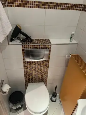 Ein Badezimmer in der Unterkunft Innenstadt Lübeck Ferienwohnung