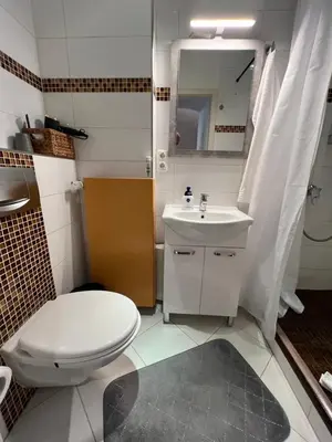 Ein Badezimmer in der Unterkunft Innenstadt Lübeck Ferienwohnung