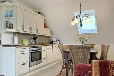 Küche/Küchenzeile in der Unterkunft Bellevue Ferienwohnung