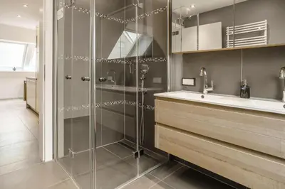 Ein Badezimmer in der Unterkunft Baltic House Penthousewohnung Seebrücke