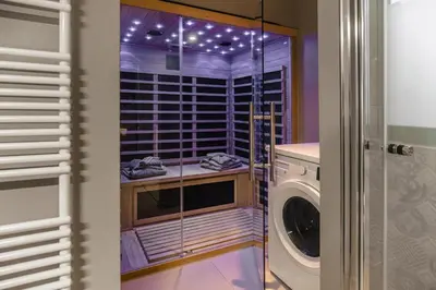 Grundriss der Unterkunft Ocean House Garten Eden mit Whirlpool