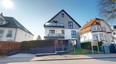 Das Gebäude in dem sich die Ferienwohnung befindet