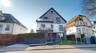Das Gebäude in dem sich die Ferienwohnung befindet