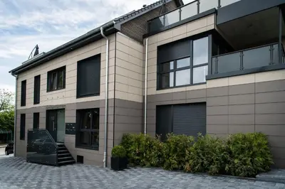 Das Gebäude in dem sich die Ferienwohnung befindet