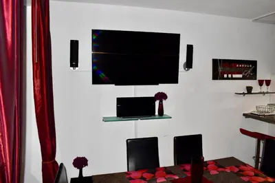 TV/Unterhaltungsangebot in der Unterkunft Ferienpark am Fahrenkroog Wolke 9 Apartment 352