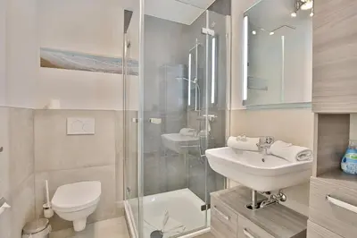 Ein Badezimmer in der Unterkunft Seesternresidenz Appartement 21