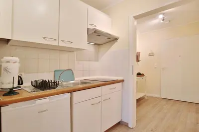 Küche/Küchenzeile in der Unterkunft Kurparkresidenz Timmendorfer Strand Appartement 32