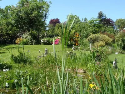 Ein Garten an der Unterkunft NEU! Anitas Ostseefewo Nähe Lübeck