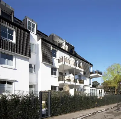 Das Gebäude in dem sich die Ferienwohnung befindet