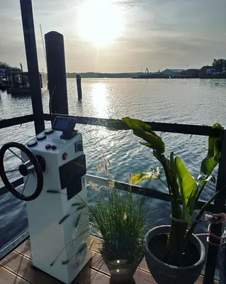 Blick auf einen Fluss in der Nähe der Ferienwohnung