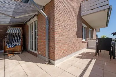 Ein Balkon oder eine Terrasse in der Unterkunft Ferienwohnung Jankar