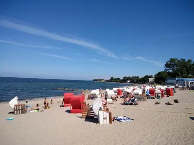 Ein Strand an oder in der Nähe der Ferienwohnung