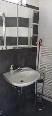 Ein Badezimmer in der Unterkunft Ferienwohnung Lützowstrasse 2