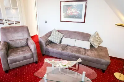 Ein Sitzbereich in der Unterkunft 3C-Appartements