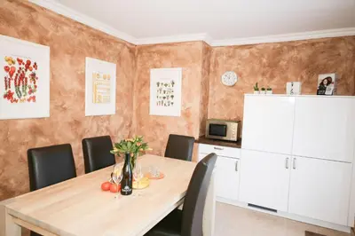 Küche/Küchenzeile in der Unterkunft 3C-Appartements
