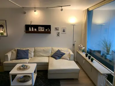 Ein Sitzbereich in der Unterkunft H5 20 - Hanseat - Außenschwimmbad