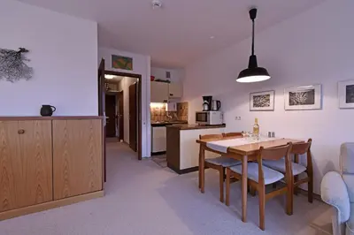 Küche/Küchenzeile in der Unterkunft RES 511 - Residenz - Teilseeblick