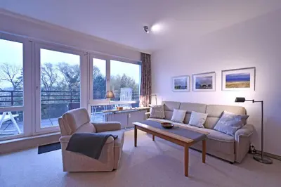Ein Sitzbereich in der Unterkunft RES 511 - Residenz - Teilseeblick