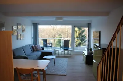 Ein Sitzbereich in der Unterkunft Riv 45 - Riviera - mit Außenschwimmbad