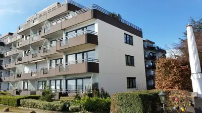 Das Gebäude in dem sich die Ferienwohnung befindet
