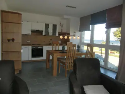 Küche/Küchenzeile in der Unterkunft STR 714 - MehrBlick - Seeblick
