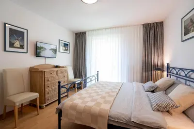 Ein Bett oder Betten in einem Zimmer der Unterkunft AKH 044 - Wellness in Haffkrug