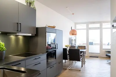 Küche/Küchenzeile in der Unterkunft HOF 210 - Berliner Hof - Seeblick