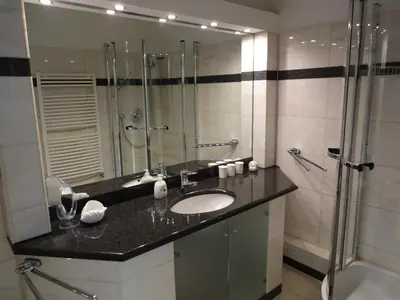 Ein Badezimmer in der Unterkunft TER 101 - Terrassenhuegel -Teilseeblick