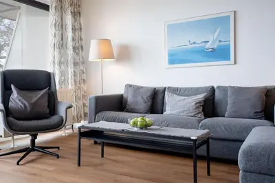Ein Sitzbereich in der Unterkunft RES 303 - Residenz -Seeblick