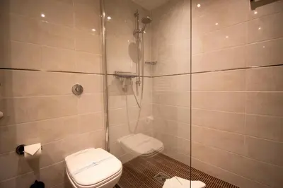Ein Badezimmer in der Unterkunft Plaza Premium Timmendorfer Strand Schöne Aussicht 285
