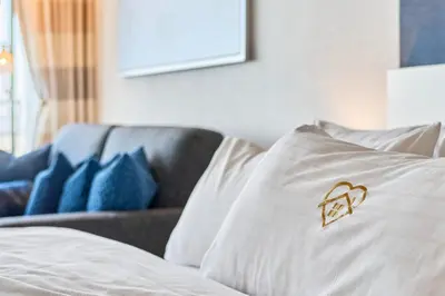 Ein Sitzbereich in der Unterkunft Plaza Premium Timmendorfer Strand Schöne Aussicht 269