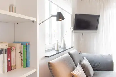TV/Unterhaltungsangebot in der Unterkunft Ferienwohnung Lille Sand 2