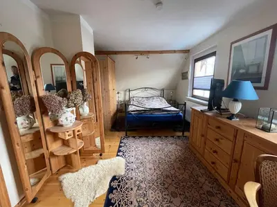 Ein Bett oder Betten in einem Zimmer der Unterkunft Landhaus Anke