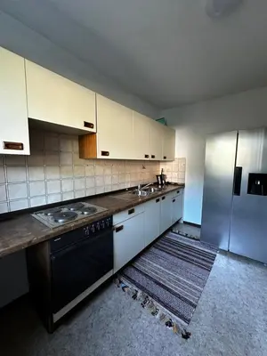 Küche/Küchenzeile in der Unterkunft Hansestraße