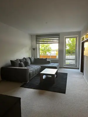Ein Sitzbereich in der Unterkunft Hansestraße