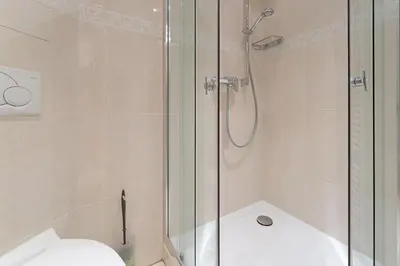 Ein Badezimmer in der Unterkunft Strandstern