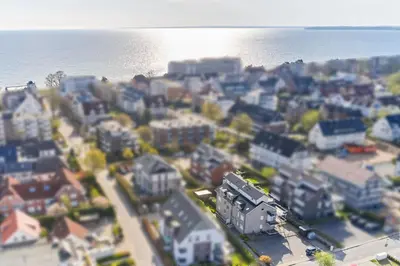 Ein allgemeiner Meerblick oder ein Meerblick von der Ferienwohnung aus