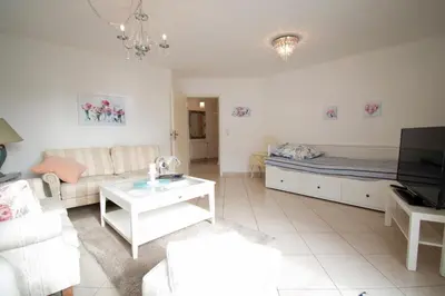 TV/Unterhaltungsangebot in der Unterkunft Villa Wilhelma Apartment A1 EG