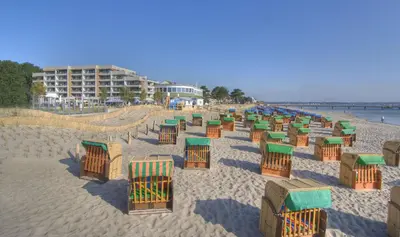 Ein Strand an oder in der Nähe der Ferienwohnung