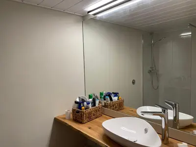 Ein Badezimmer in der Unterkunft 27up Über den Wolken in Timmendorfer Strand