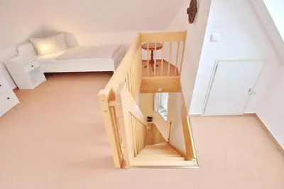 Ein Bett oder Betten in einem Zimmer der Unterkunft Haus Ostseeallee Appartement 60