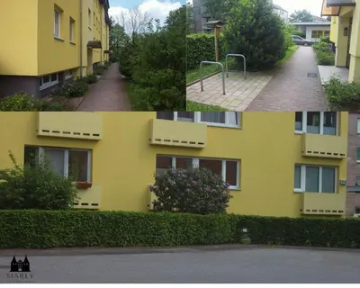 Das Gebäude in dem sich die Ferienwohnung befindet