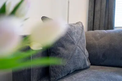 Ein Sitzbereich in der Unterkunft AMW18 Ferienwohnung Alte Liebe