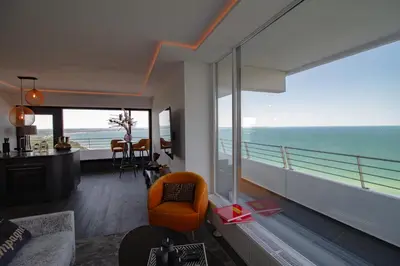 Ein allgemeiner Meerblick oder ein Meerblick von der Ferienwohnung aus